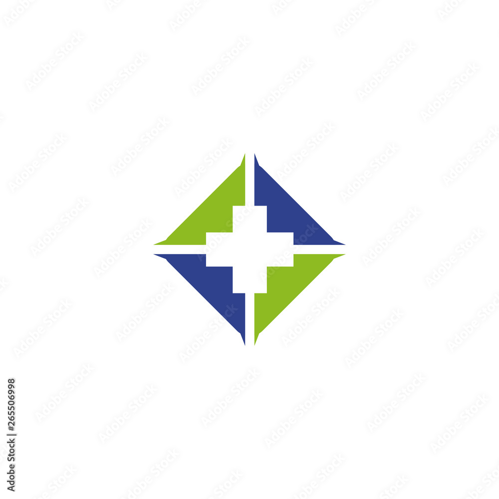 Fototapeta premium Medical and health care logo design vector template