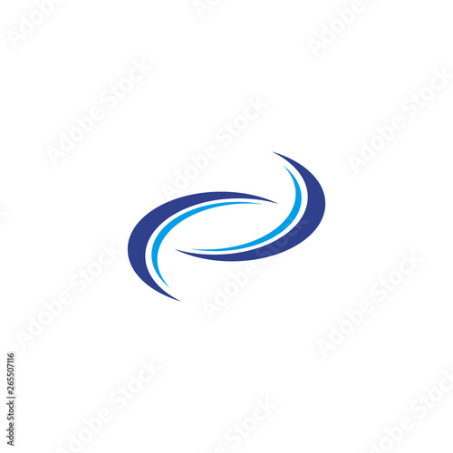 Wave icon logo design vector template