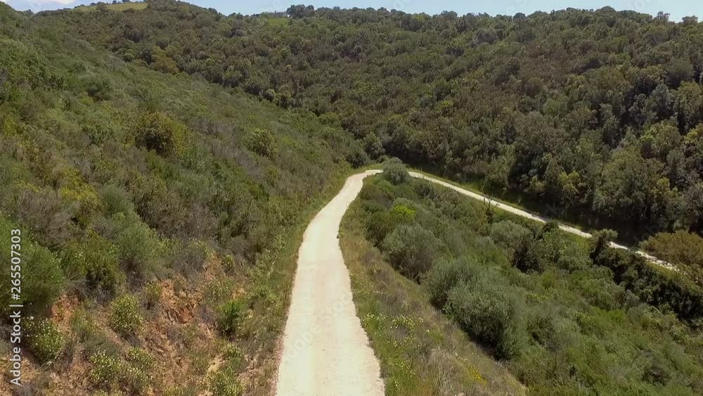 curve hairpin in the mountains seen from above with the drone curve hairpin in the mountains seen from above with the drone