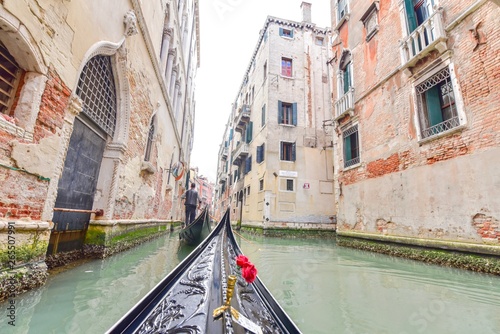 Gondola Ride Along Venice Canals in Italy