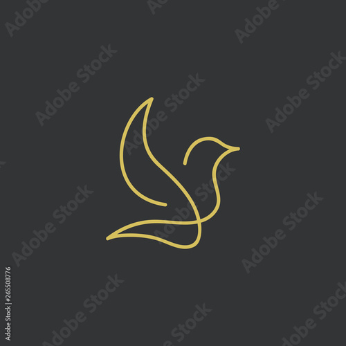 Luxury Bird Logo - Vector logo template