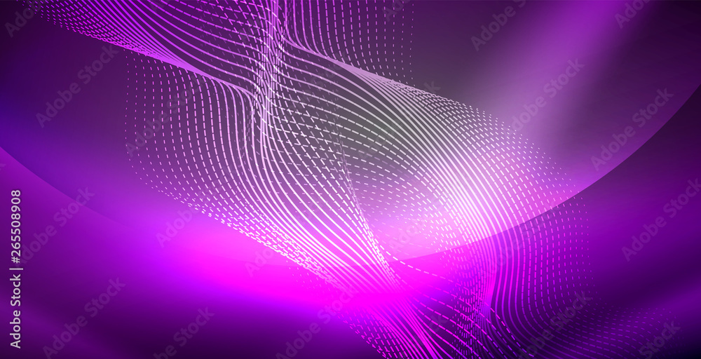 Neon lines shiny glowing background Neon lines shiny glowing background