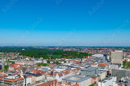 Leipzig, Luftaufnahme, Zentrum, Innenstadt