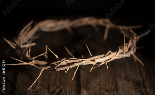 Fotografering Jesus Crown of Thorn in a Dark Moody Environment