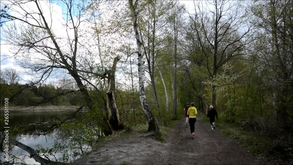 Physical education at the Falkenhagener lake in Falkensee (Brandenburg) near Berlin Spandau from April 25, 2016, Germany Physical education at the Falkenhagener lake in Falkensee (Brandenburg) near Berlin Spandau from April 25, 2016, Germany