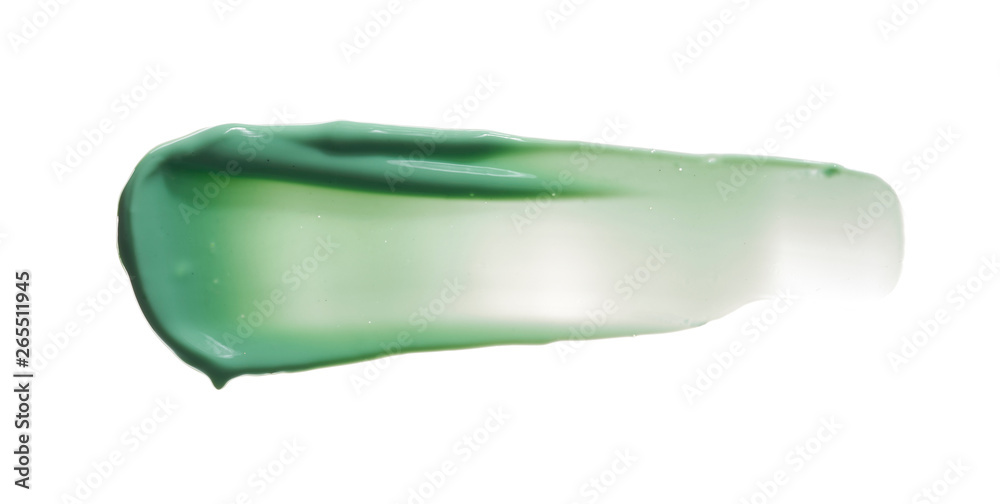 Cosmetic green cream isolated on white background Cosmetic green cream isolated on white background