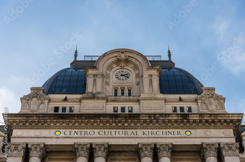 Building of Centro Cultural Kirchner (also called Correo Central) on a sunny day