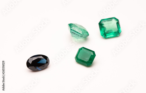 Sapphire and Emerald Gemstones