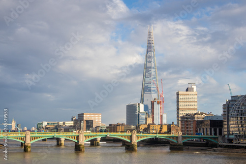 Panoramic cityscape view of London.