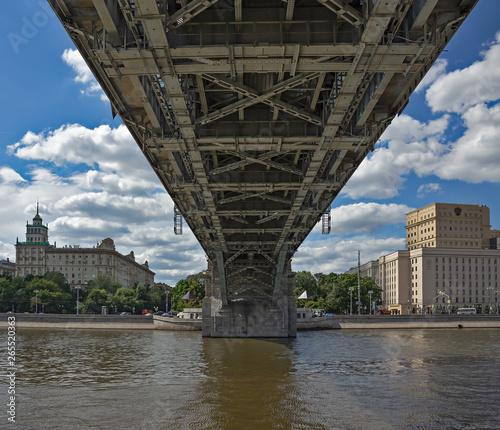 Pushkinsky Bridge for pedestrians in Moscow, Russia photo