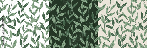 Seamless pattern with leaves. Great design for packaging.