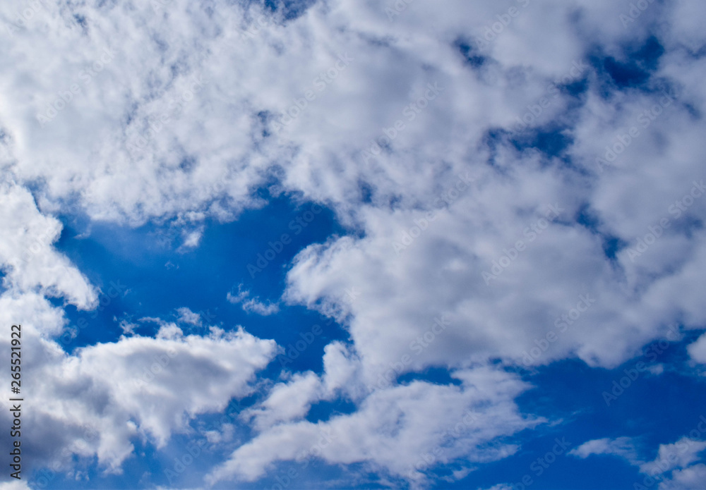 Obraz premium Most beautiful background of blue sky and white clouds. Best natural sky clouds. Beautiful sky. 
