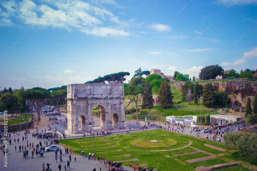 The Arch of Constantine, Arco di Costantino - triumphal arch in Rome.
