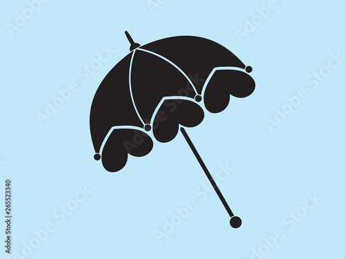 Vintage Ladies Parasol Vector