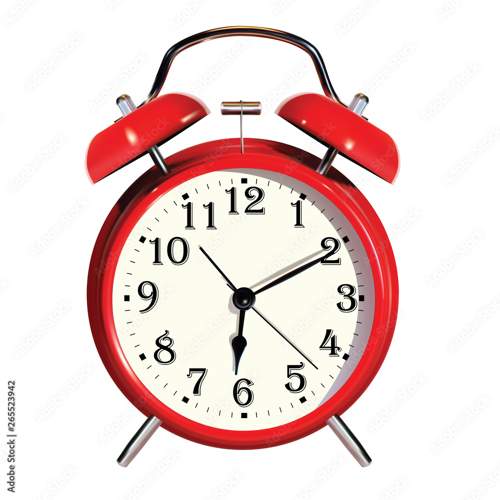 Realistic vector alarm clock