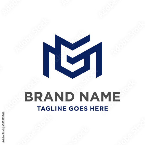 MG initial logo design