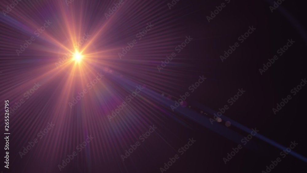 Fototapeta premium lampy błyskowe soczewki optyczne flary błyszczące ilustracja sztuka tło nowe naturalne oświetlenie lampy promienie efekt kolorowy jasny obraz zapasów