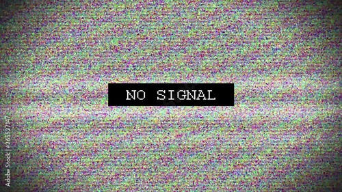 TV distorted signal with labeled.