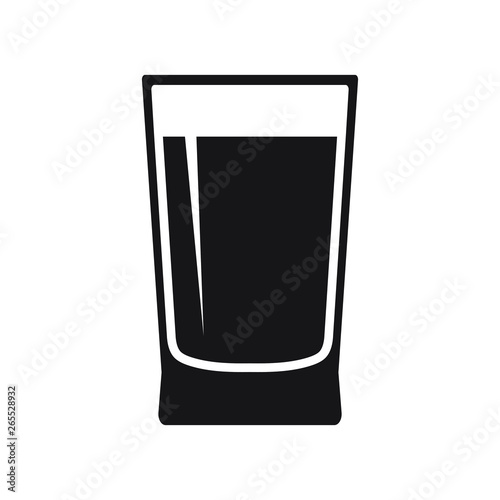 Water glass icon vector isolated