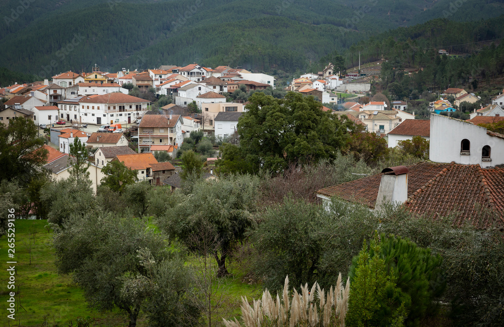 a view of Barroca Schist Village, Fundao, Portugal