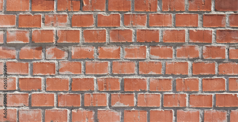 Fototapeta premium Orange brown brick background