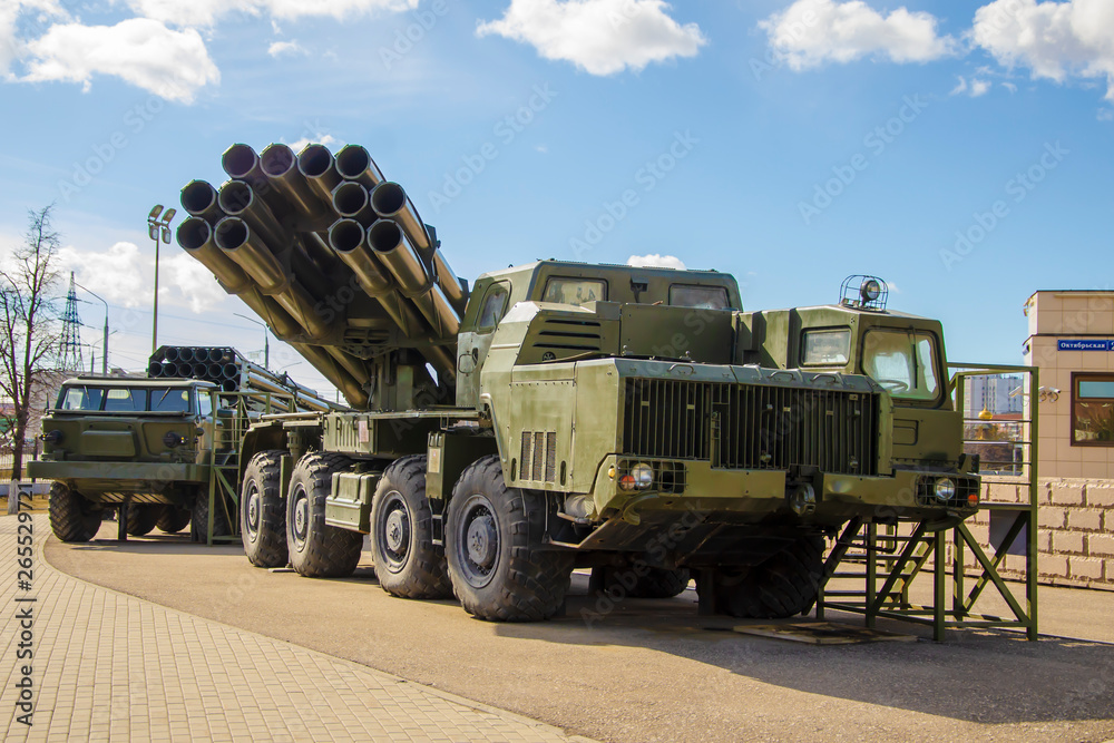 Russian military equipment is preparing for the victory parade