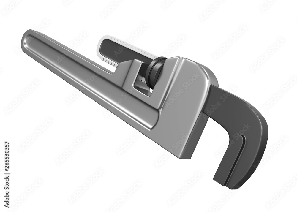 Pipe Wrench Isolated Pipe Wrench Isolated