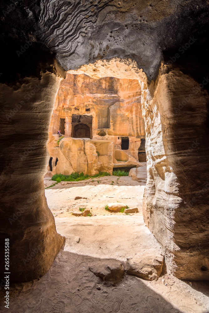 custom made wallpaper toronto digitalSandstone caves in Little Petra, ancient city of Petra, Jordan