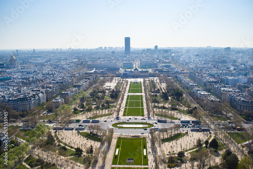  Aerial view of Champ de Mars, Paris