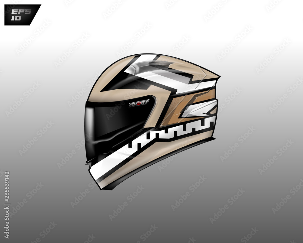 Helmet wrap motorcycle design vector . Eps 10 Helmet wrap motorcycle design vector . Eps 10