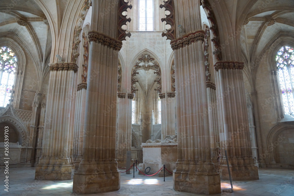 interior of the  mosteiro da Batalha