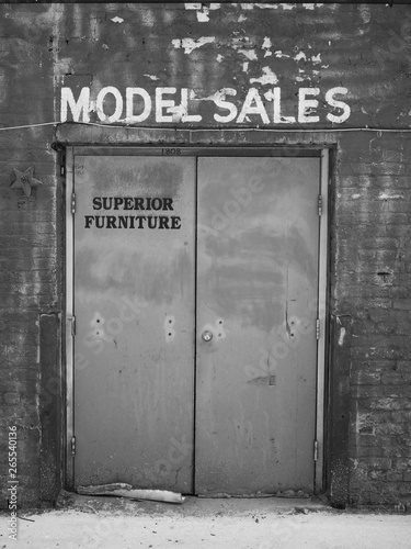 Vintage Door - B&W