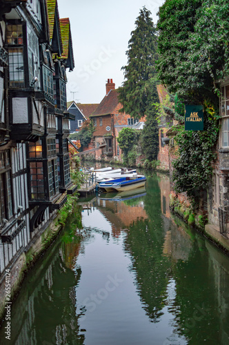 The ducking stool at canterbury canal house which shows.