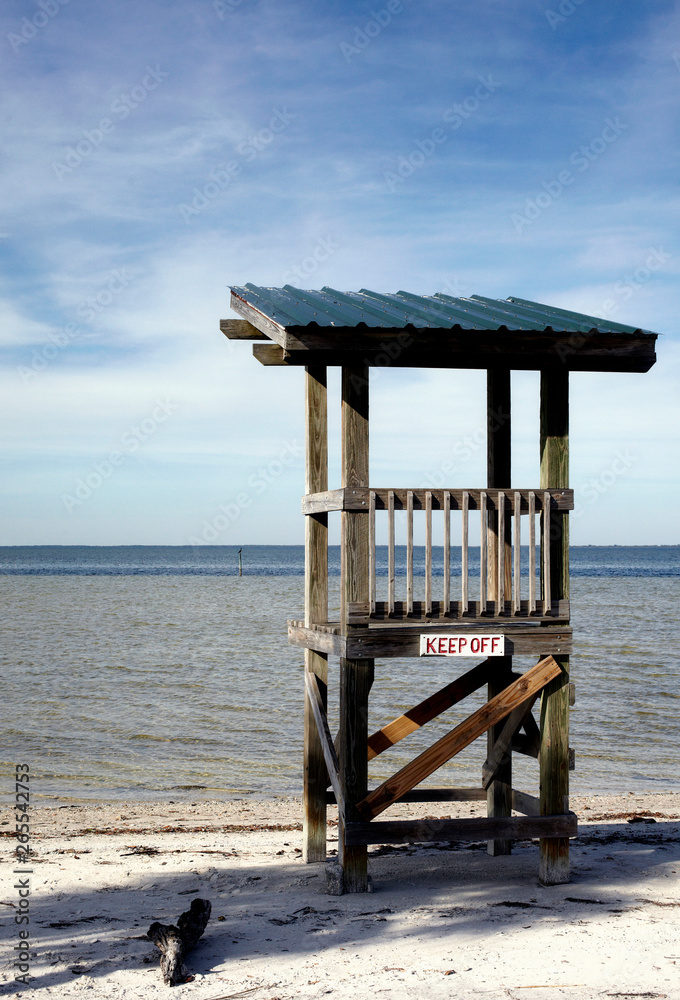 Lifeguard Stand at the Beach
