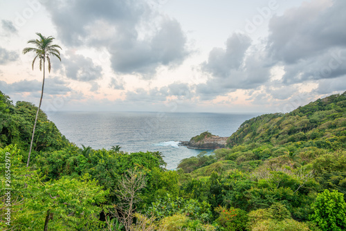 Beautiful Dominica shoreline before Hurricane Maria destruction