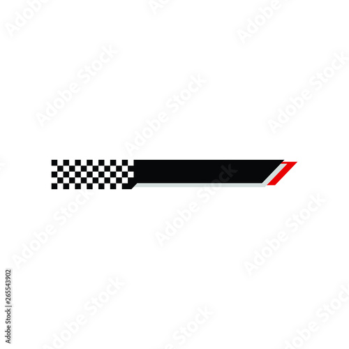 Modern Speed Race Flag Banner Background Logo for automotive company logo decal fast speed with high end look