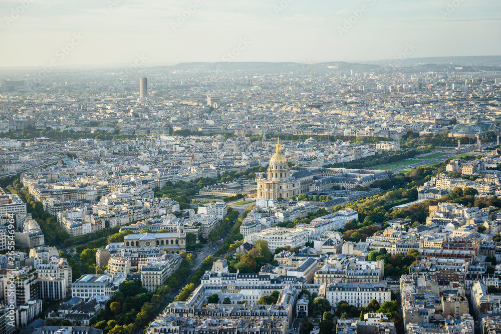 Aerial view of Paris cityscape, Paris, Ile de France, France Aerial view of Paris cityscape, Paris, Ile de France, France
