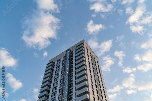 Modern Apartment Building on a Sunny Day in City of London, United Kingdom