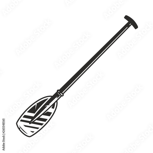 Vintage canoe paddle concept