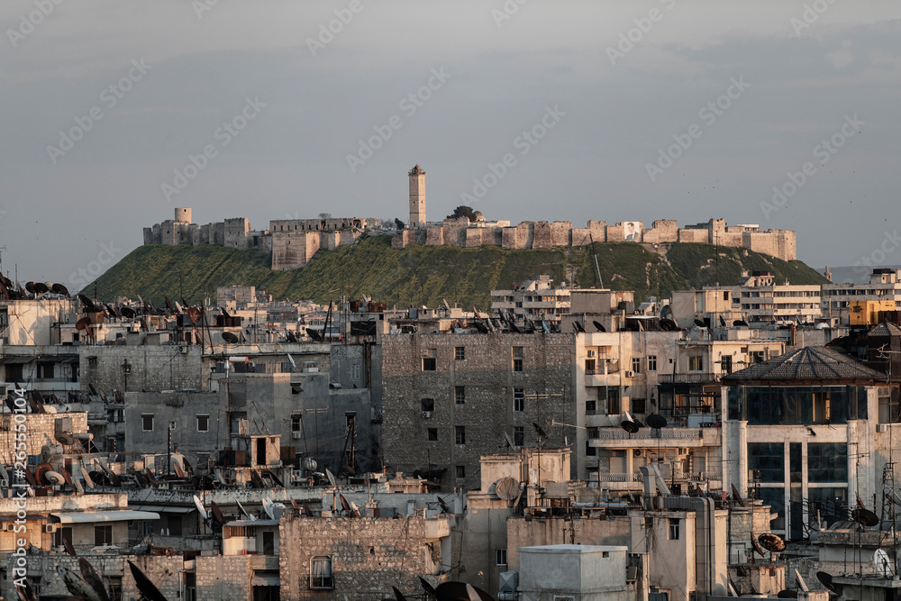 la ville Alep en syrie après sa destruction, 2019