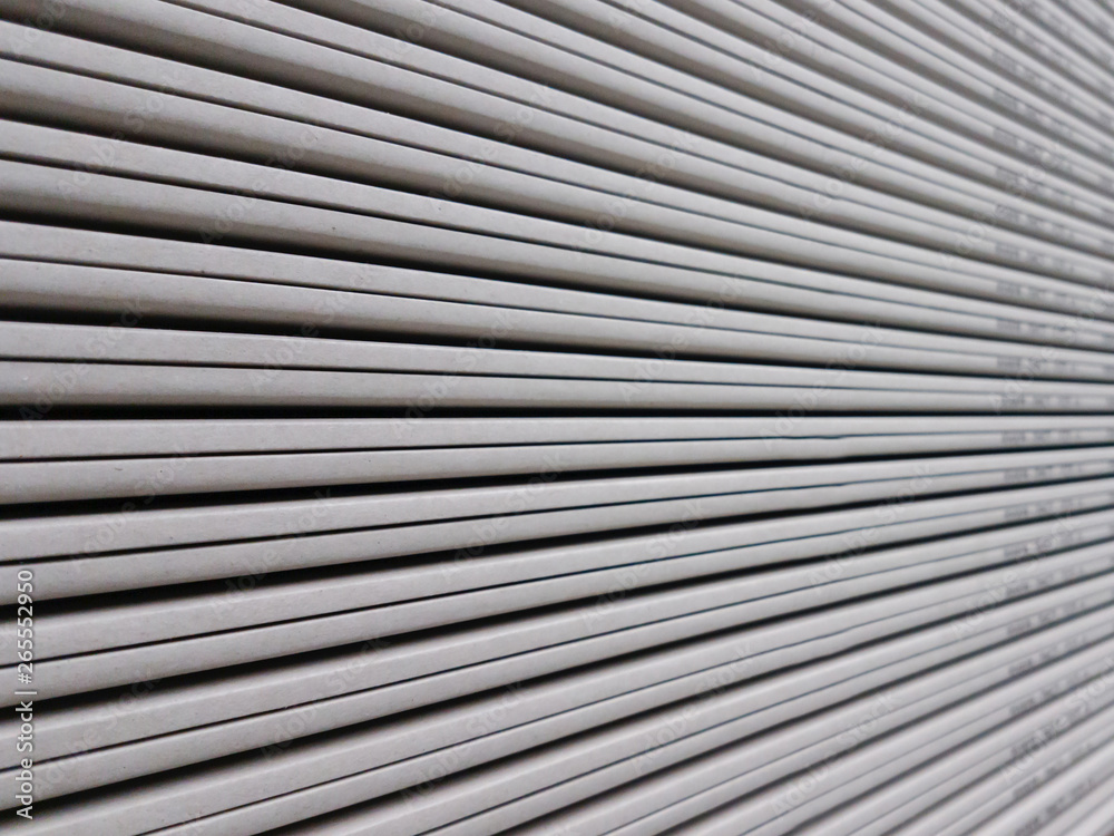 Gypsum plasterboard in the pack. Gypsum plasterboard in the pack.