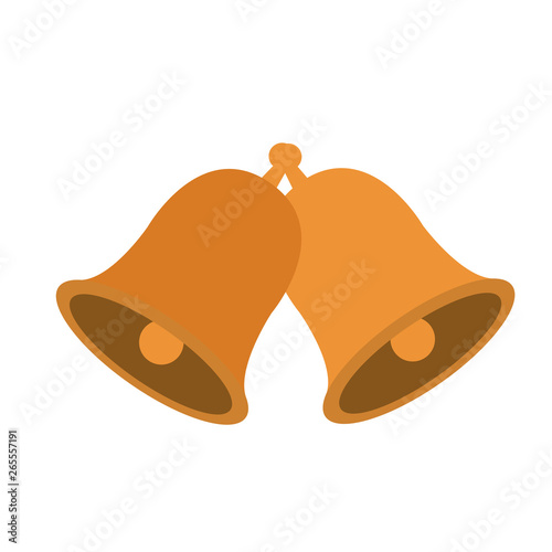 cute bell isolated icon