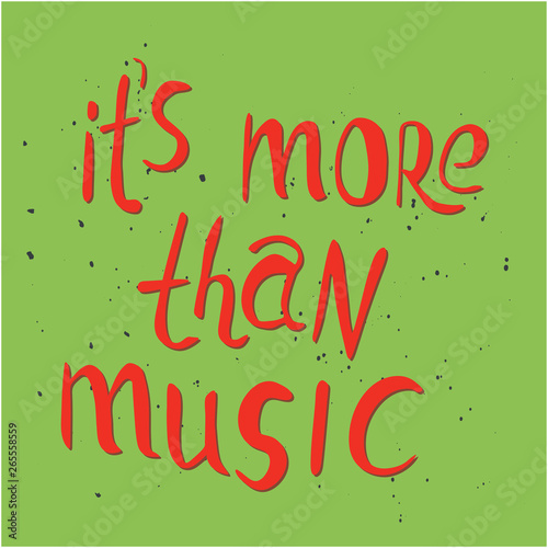 It is more than music lettering