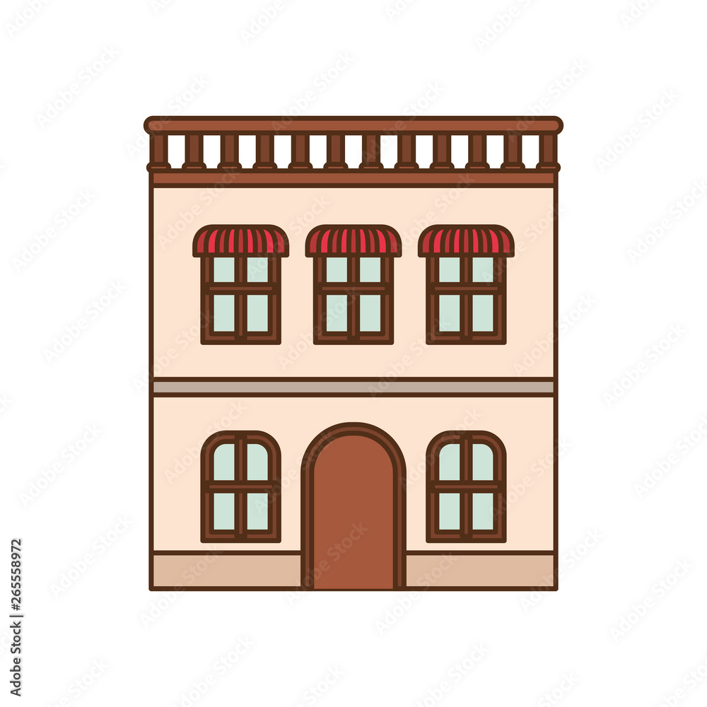 house with front view isolated icon