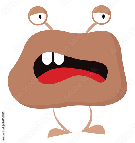 An Angry monster vector or color illustration