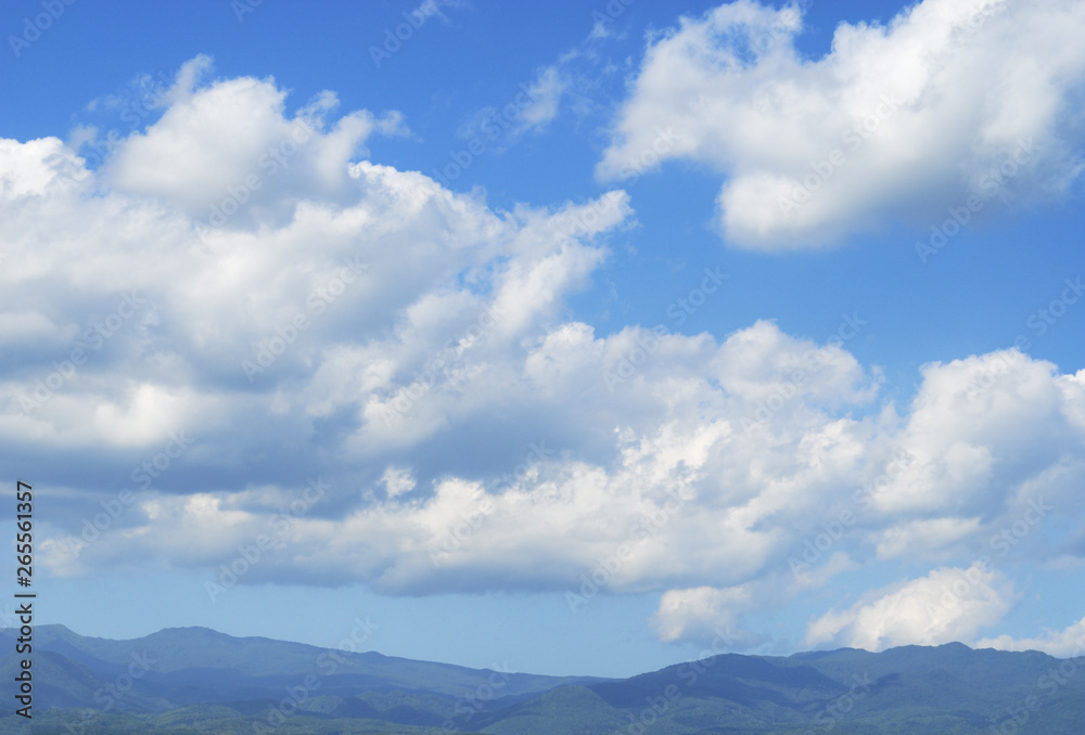 山　空　雲　素材