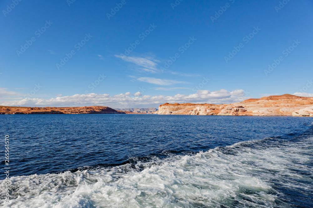 Naklejka premium The famous Antelope Canyon from boat trip at Page