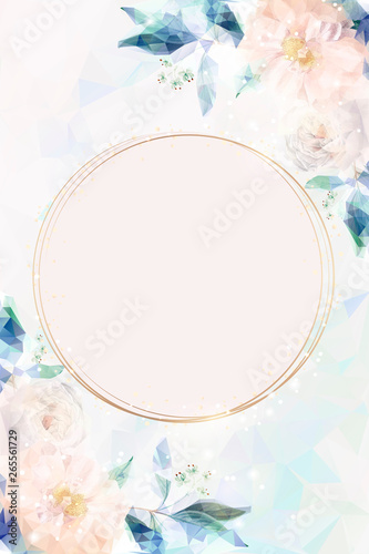 Dreamy floral invitation card