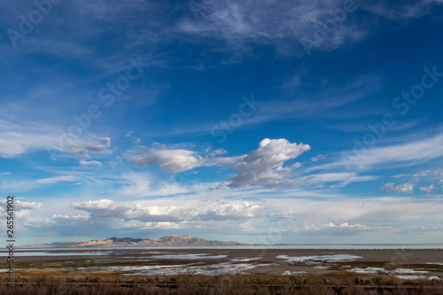 The south shore of the Great Salt Lake