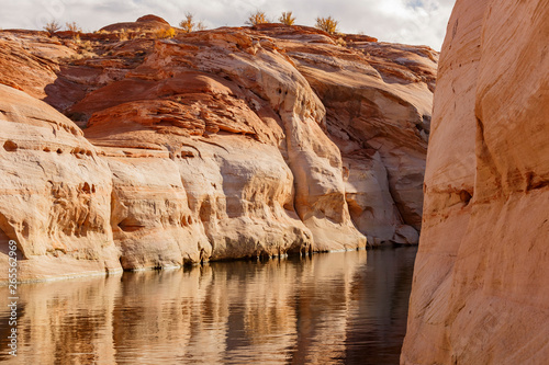 The famous Antelope Canyon from boat trip at Page